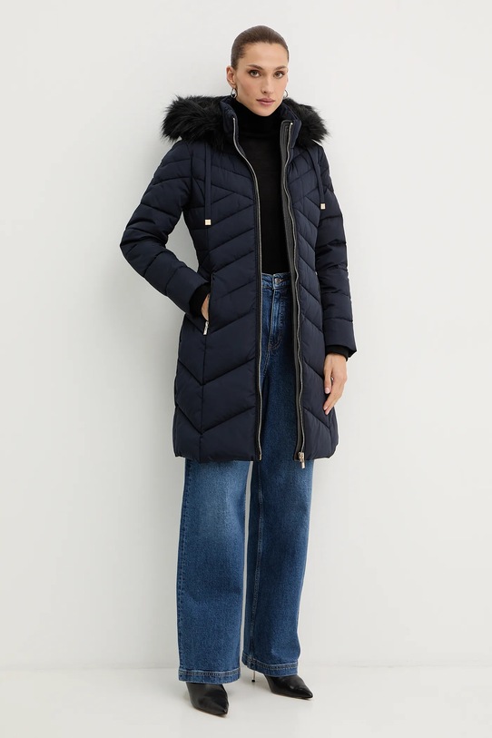 Μπουφάν με επένδυση από πούπουλα Morgan GCLEA σκούρο μπλε AW25