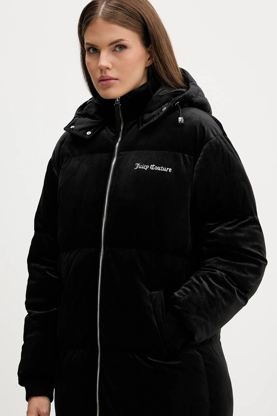 Juicy Couture kurtka welurowa czarny JCOIJ225552