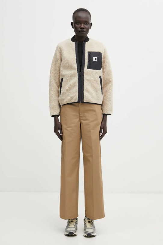 Carhartt WIP fleece sweatshirt W' Janet Liner I035697.2NQXX beige