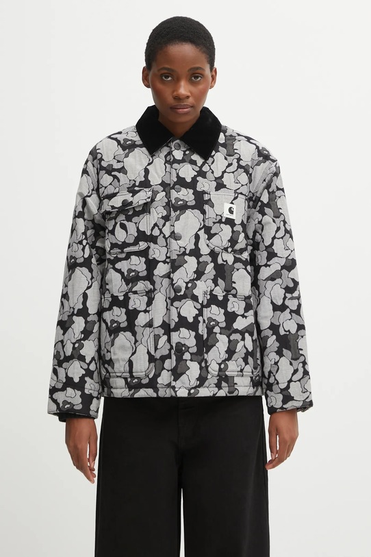 Carhartt WIP kurtka W' Tapestry Chore Coat bez kaptura szary I035315.3CIXX