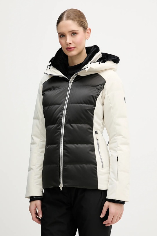 Descente kurtka narciarska puchowa MARY sporty zimowe beżowy DW5FDJ02LU