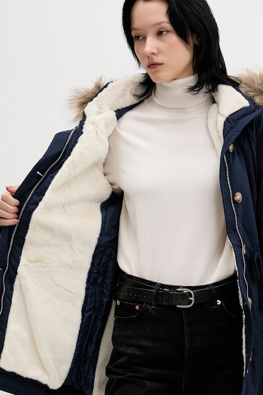 Μπουφάν Hollister Co. KI344.5053.200 σκούρο μπλε