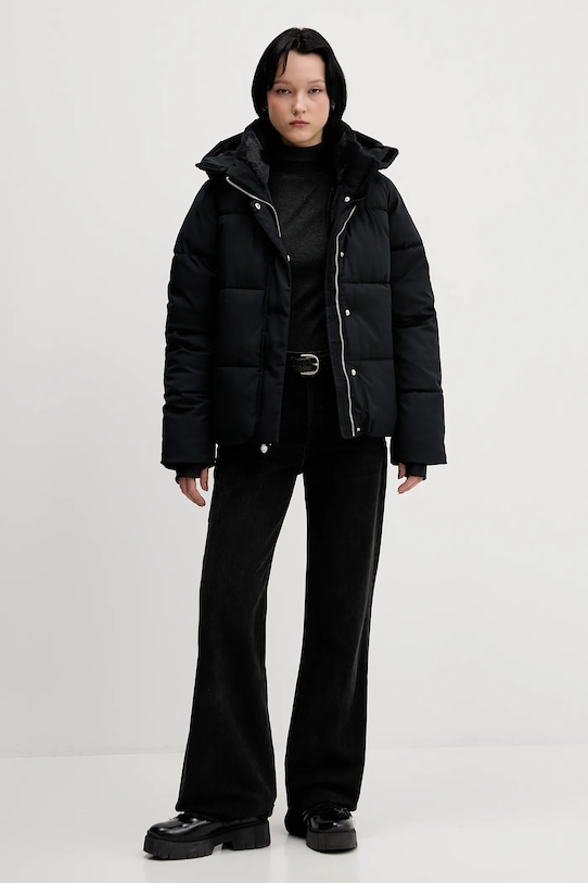 Μπουφάν Hollister Co. KI344.5076.901 μαύρο AW25