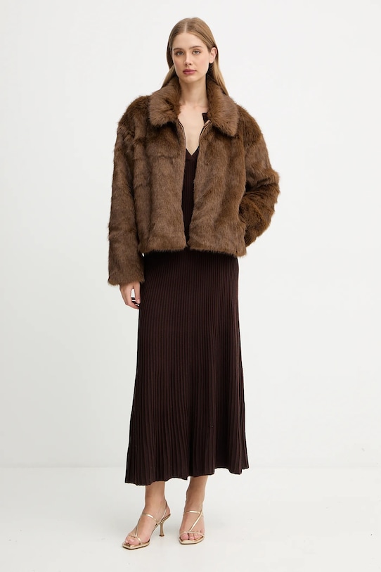 Bardot płaszcz 59474JB3 brązowy AW25