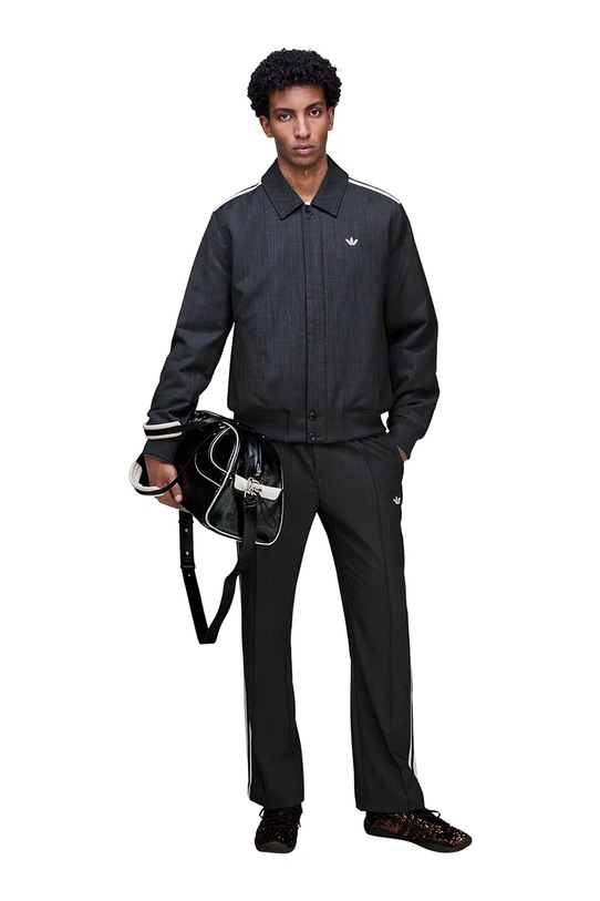 Bunda s příměsí vlny adidas Originals x Wales Bonner Wool Blouson KB2315 šedá AW25