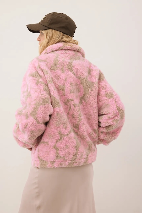 Odzież Bizuu kurtka TEDDY TEDDY.BEZOWY różowy