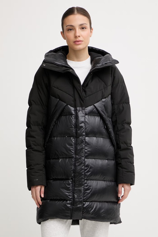 Péřová bunda Helly Hansen W WINTER BLISS DOWN PARKA s podšívkou černá 54461
