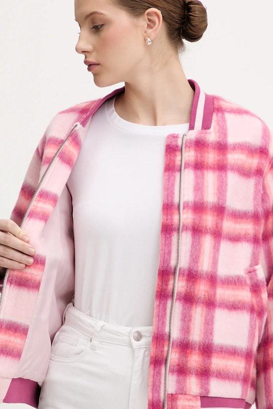 United Colors of Benetton kurtka bomber z dodatkiem wełny 20G9DN08S