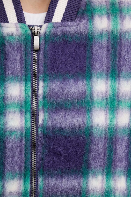 United Colors of Benetton kurtka bomber z dodatkiem wełny 20G9DN08S fioletowy