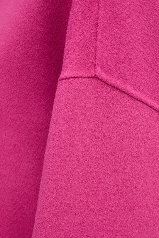 United Colors of Benetton płaszcz z dodatkiem wełny 28F7DN08M różowy