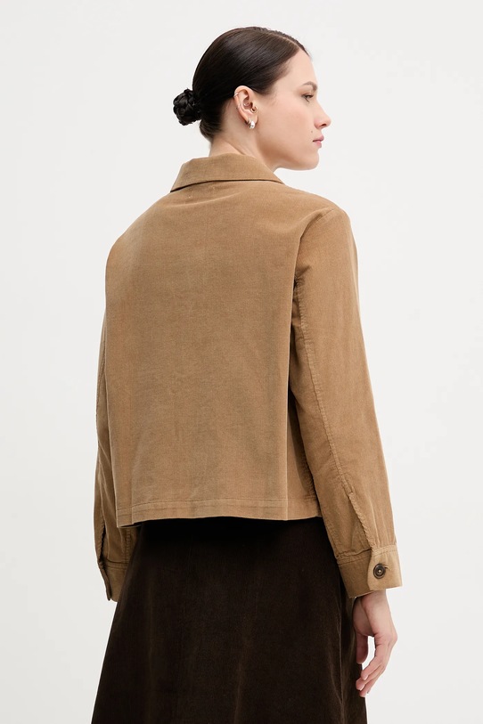 Odzież United Colors of Benetton koszula sztruksowa 294BDN091 brązowy