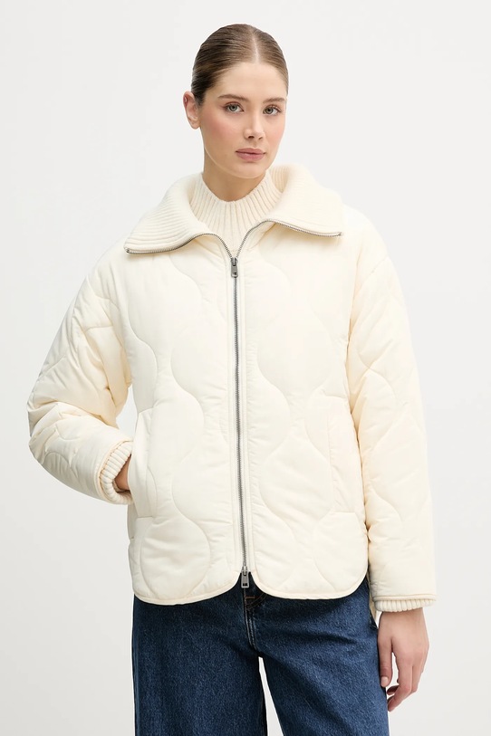 United Colors of Benetton kurtka bez kaptura beżowy 2R1VDN08J