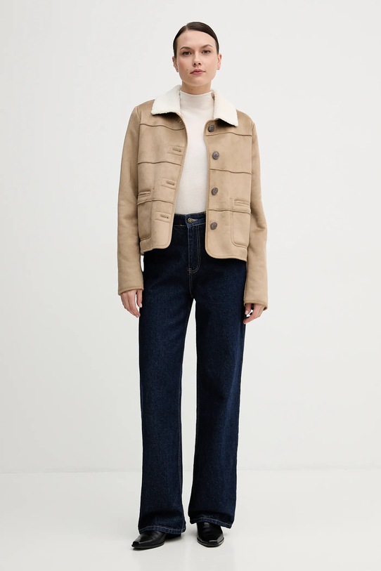 United Colors of Benetton kurtka 2W8EDN08Q beżowy AW25