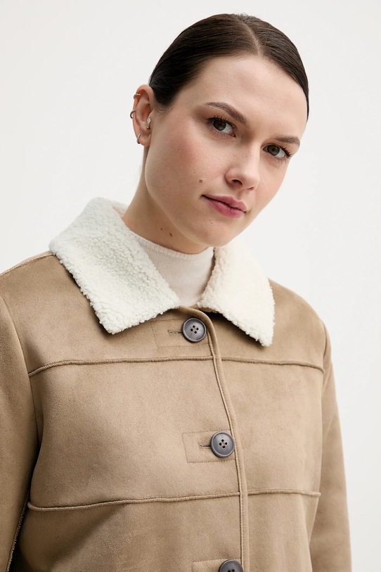 United Colors of Benetton kurtka beżowy 2W8EDN08Q