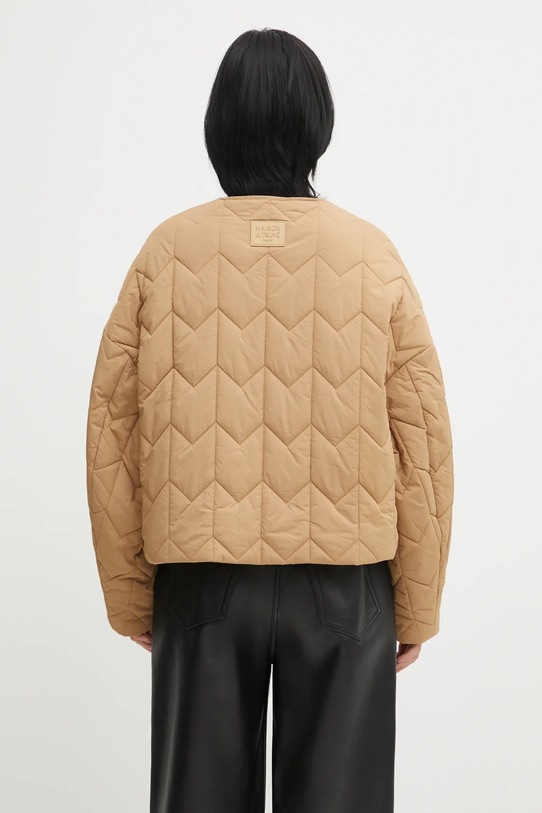 Odzież Maison Kitsuné kurtka Quilted PW02126WW9067 brązowy