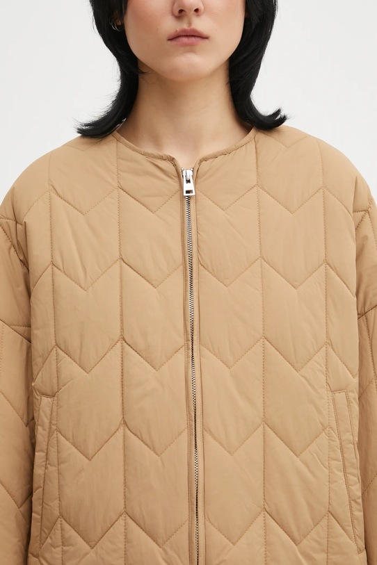 Maison Kitsuné kurtka Quilted brązowy PW02126WW9067