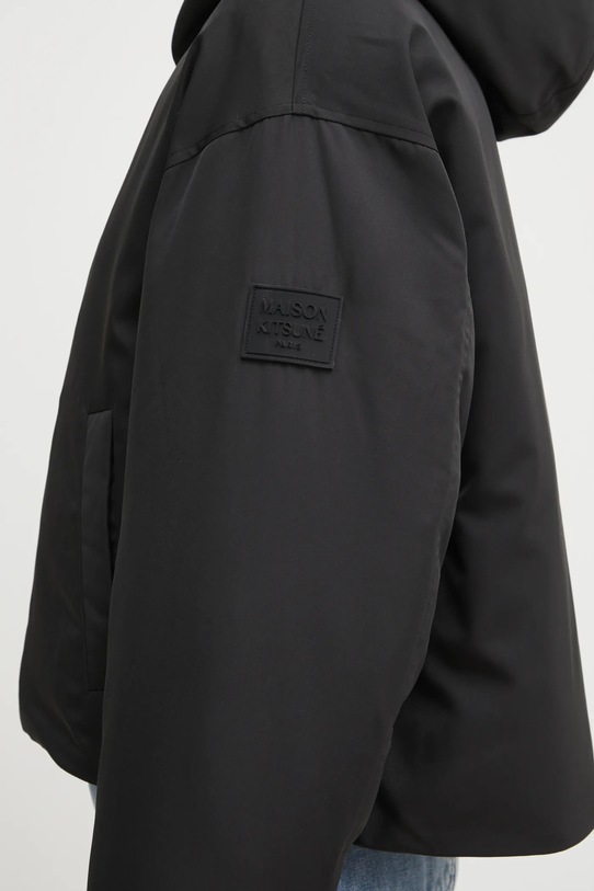 Maison Kitsuné kurtka puchowa Hooded Puffer czarny PW02208WQ4063