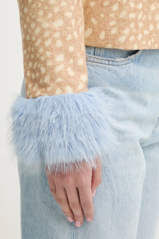 Jakna s dodatkom vune Never Fully Dressed NFDOU443 bež