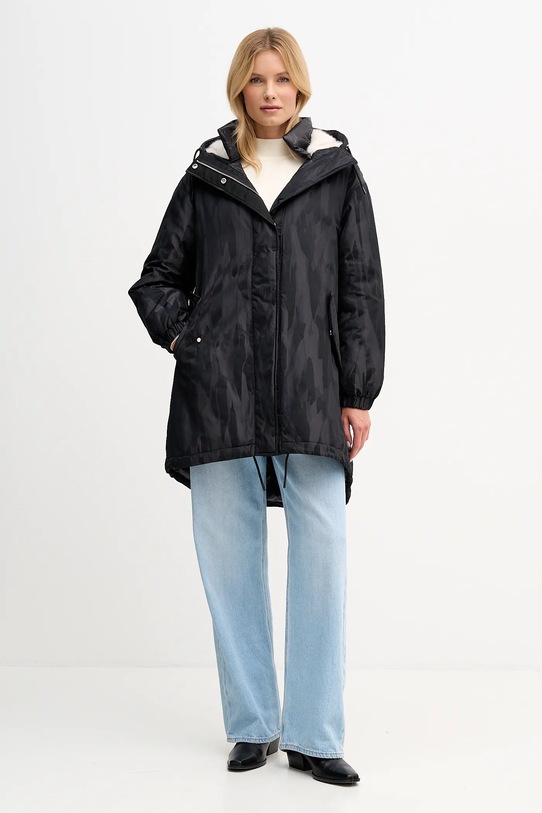 Sisley kurtka 25E3LN068 czarny AW25