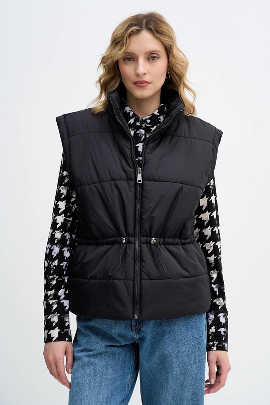 Sisley bezrękawnik bez kaptura czarny 6G6HW800Y