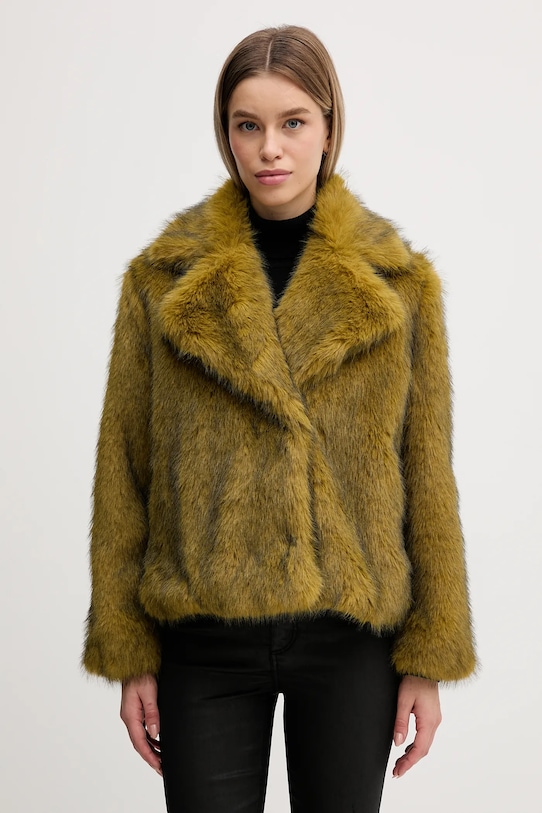 Sisley płaszcz bez kaptura zielony 22RHLN067