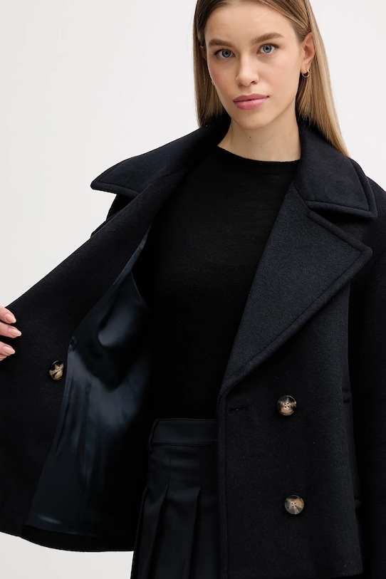Sisley płaszcz z dodatkiem wełny 2LAJLN06E