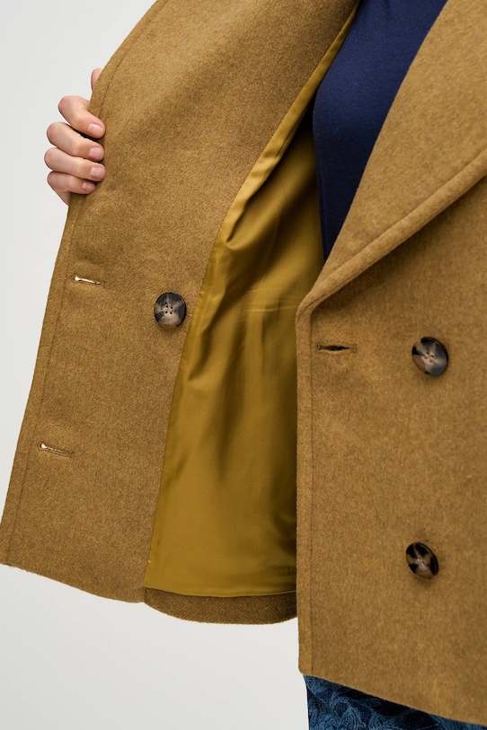 Sisley płaszcz z dodatkiem wełny 2LAJLN06E