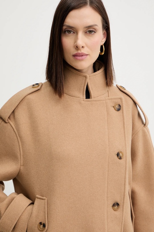 Morgan płaszcz z dodatkiem wełny beżowy GMOT