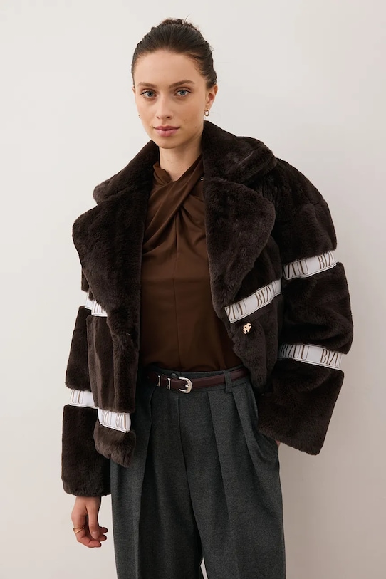 Bunda Bizuu GREGORIA oversize hnedá GREGORIA.BRAZOWY