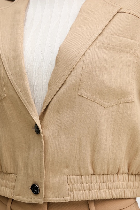 Dkny kurtka WOVEN JACKET P5GCTC12 beżowy