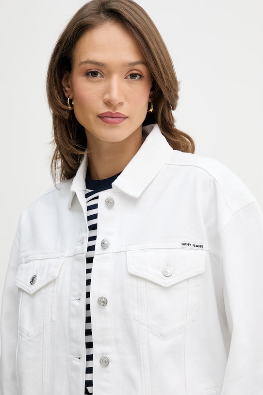 Τζιν μπουφάν Dkny λευκό DJ5J6201