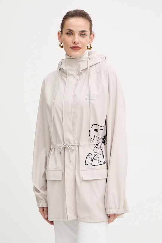 Pláštěnka (parka) Coccinelle PEANUTS nezateplené béžová E7.T1E.72.01.01