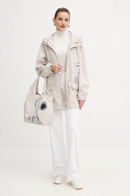 Pláštěnka (parka) Coccinelle PEANUTS E7.T1E.72.01.01 béžová AW25