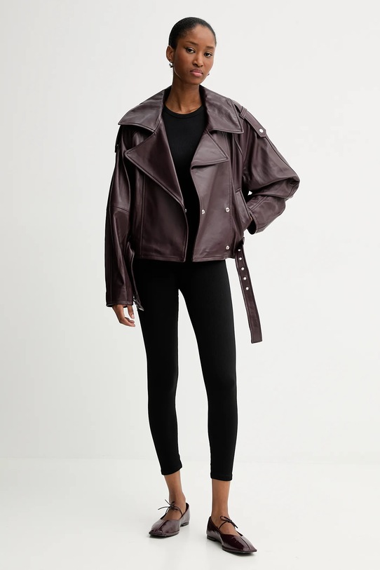 Δερμάτινο μπουφάν IRO WM137YURIA WM137YURIA μπορντό AW25