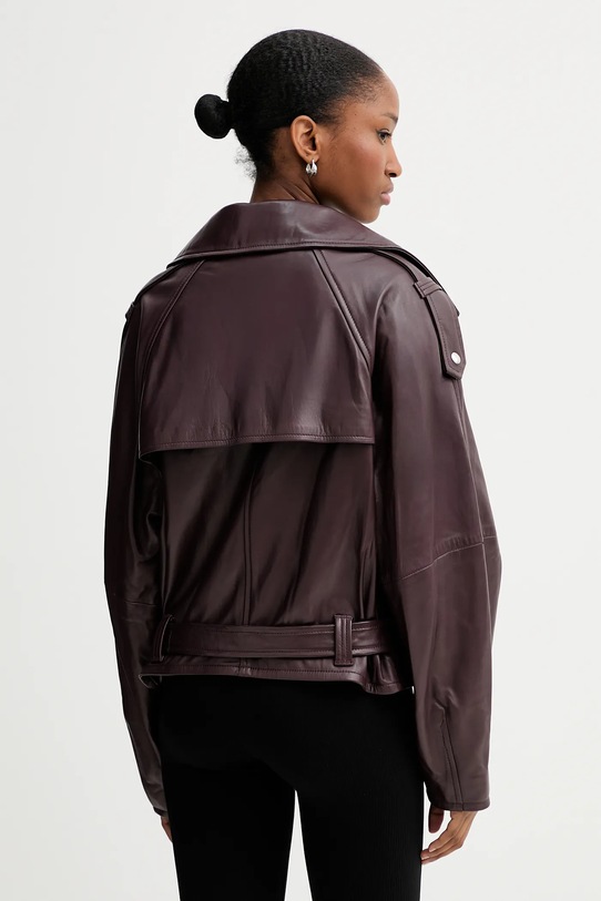 Ρούχα Δερμάτινο μπουφάν IRO WM137YURIA WM137YURIA μπορντό