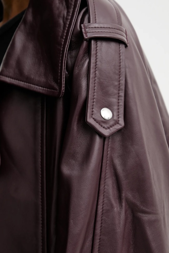 Кожаная куртка IRO WM137YURIA WM137YURIA коричневый