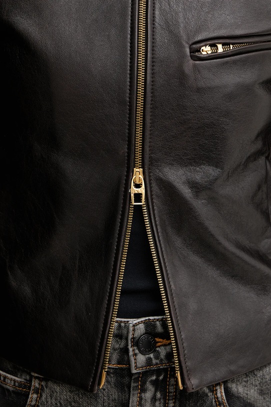 Miss Sixty kurtka skórzana 6S3LJ58000 brązowy