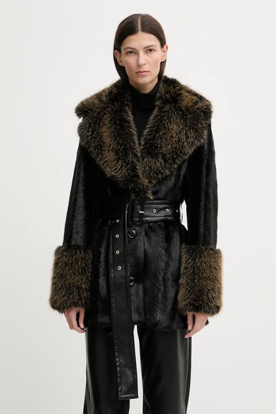 Stand Studio płaszcz Fae bez kaptura czarny 66609.9890