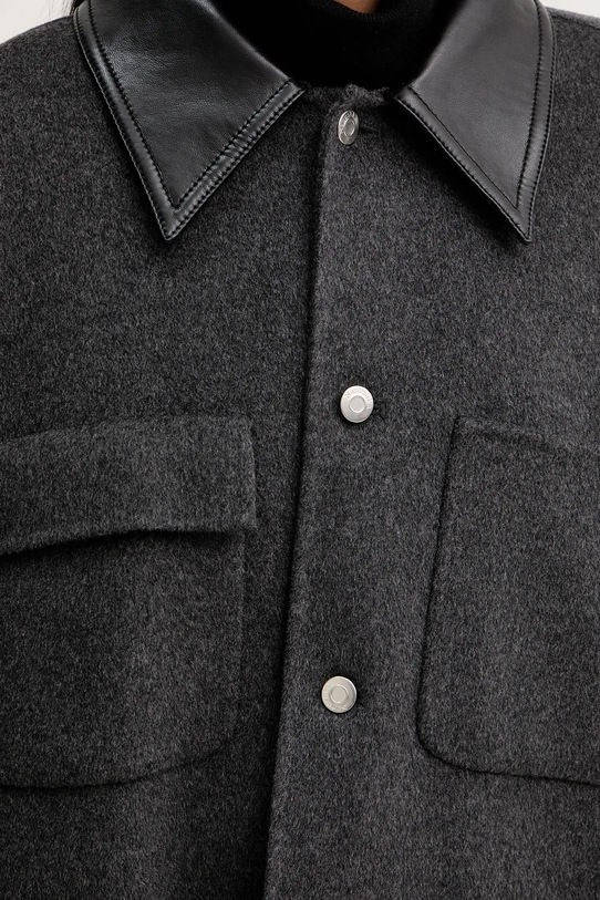 Nanushka kurtka z domieszką jedwabiu NU25FWJK06794 NU25FWJK06794 szary