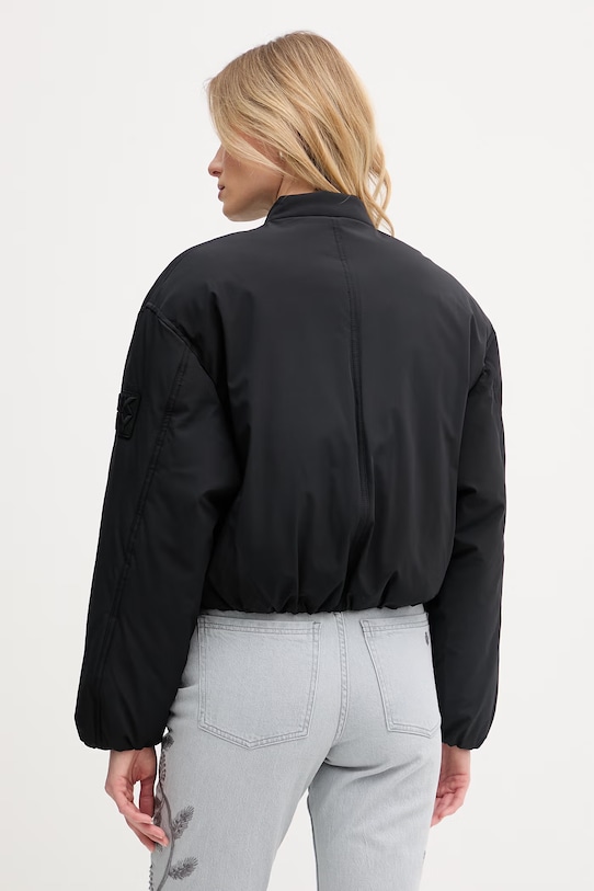 Oblečenie DKNY bunda bomber dámska MATTE DJ5J6176 čierna