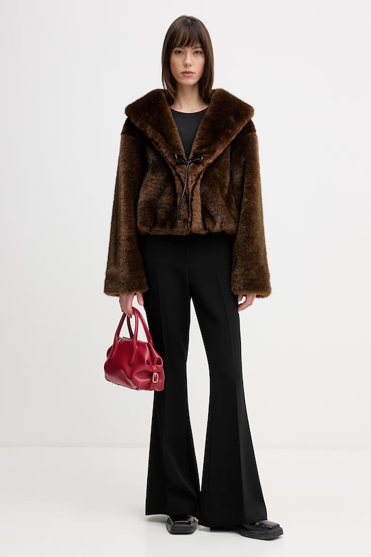 Μπουφάν Nanushka ESTEL NW25FWJK32578 καφέ AW25