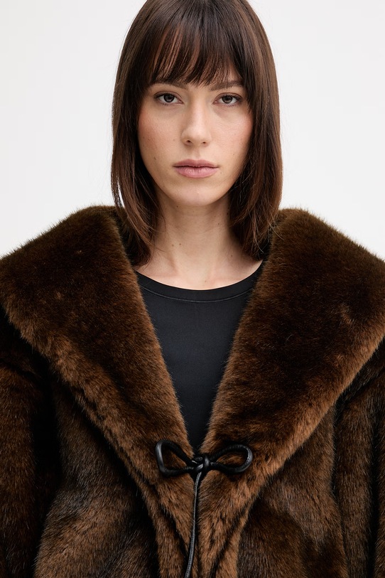 Nanushka kurtka ESTEL brązowy NW25FWJK32578