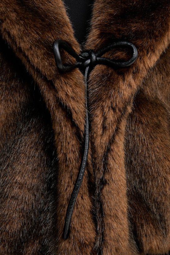 Μπουφάν Nanushka ESTEL NW25FWJK32578 καφέ