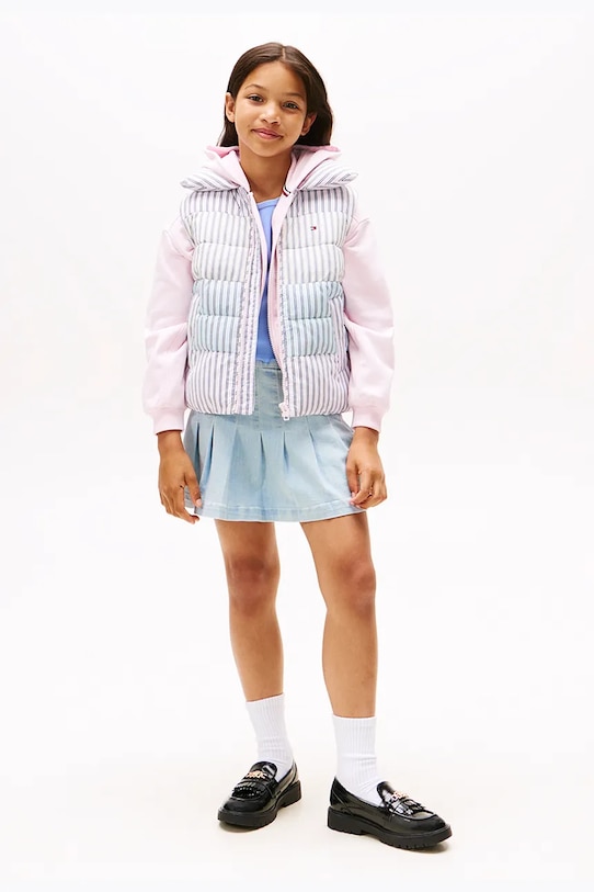 Fete Tommy Hilfiger vestă copii KG0KG08729.9BYA multicolor