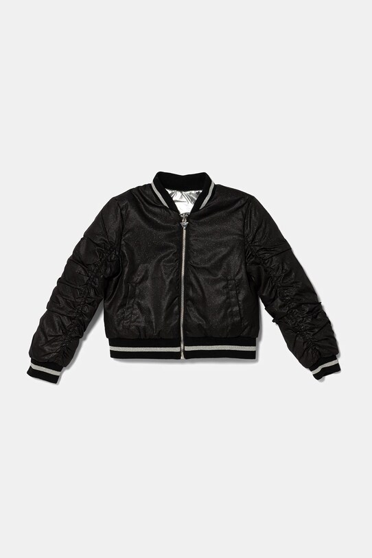 Guess kurtka dwustronna dziecięca bez kaptura czarny J5YL00.WF250.9BYA