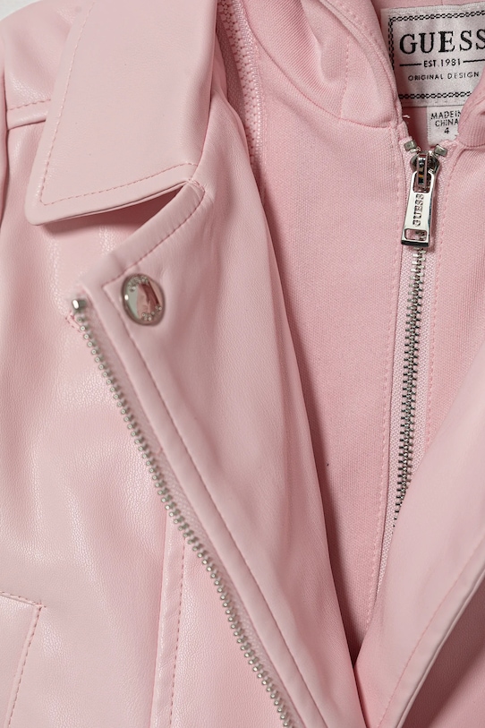 Fete Guess geacă ramones pentru copii K5YL00.WAEI0.9BYA roz
