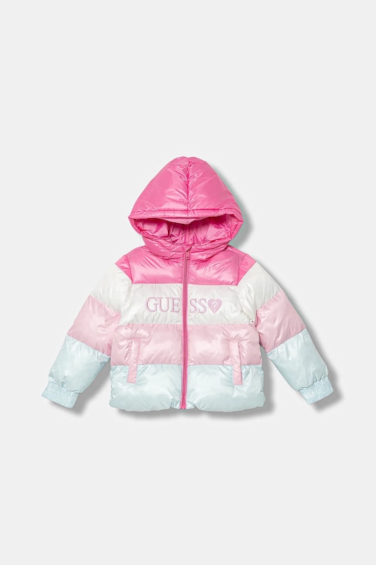 Guess giacca per bambini foderato rosa K5YL01.WEGY0.9BYA