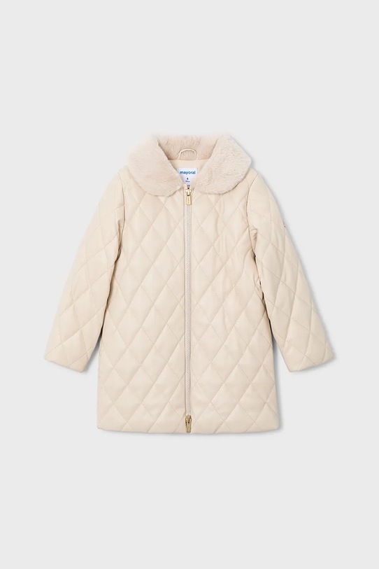 Дитяча куртка Mayoral з підкладкою бежевий 4445.6F.Mini.9BYA