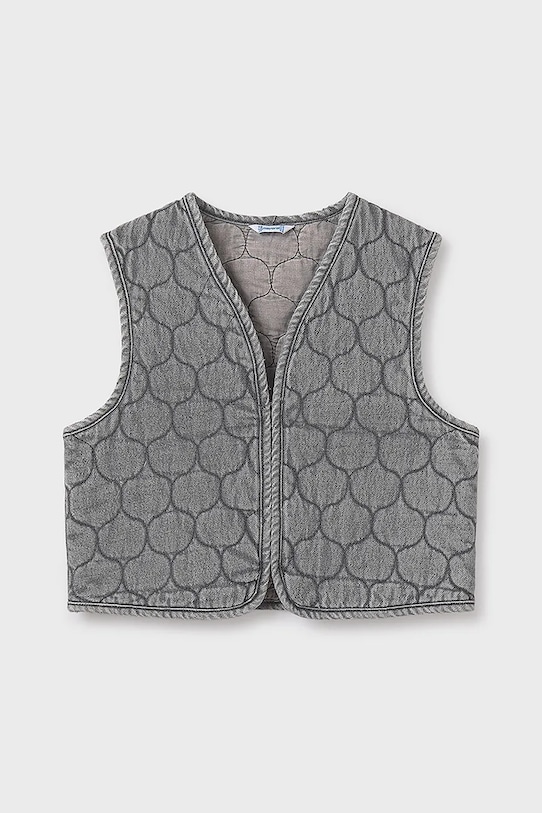 Mayoral vestă din denim pentru copii 7319.8E.Junior.9BYA gri AW25