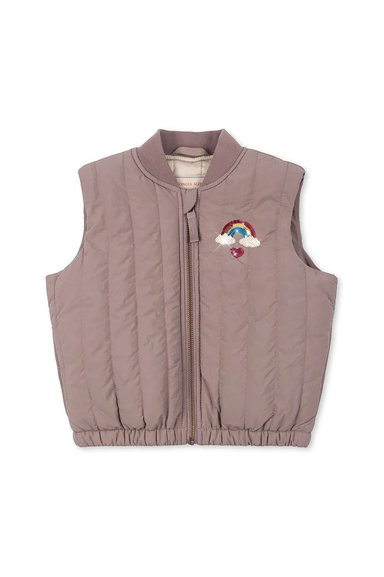 Konges Sløjd bezrękawnik dziecięcy JUNO SEQUIN VEST KS104077.9BYA różowy AW25